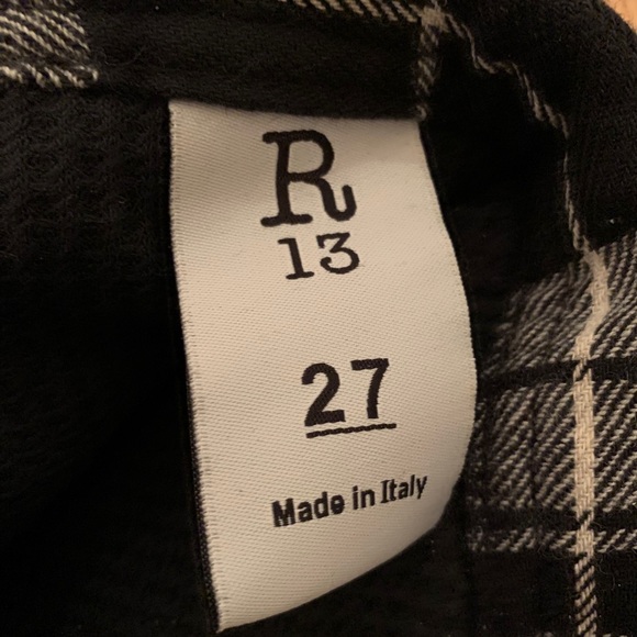 R13 Veder plaid with leather pant - Picture 9 of 9